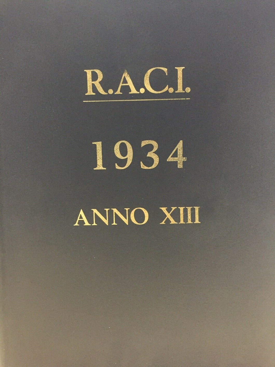 GIORNALE R. A. C. I. ANNATA COMPLETA 1934 M690