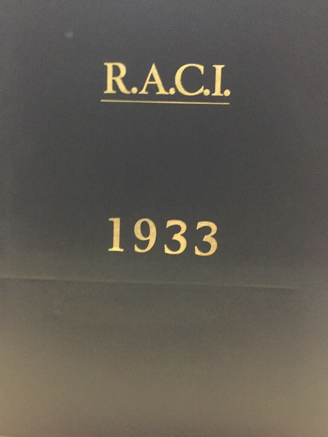 GIORNALE R. A. C. I. ANNATA COMPLETA 1933 M691