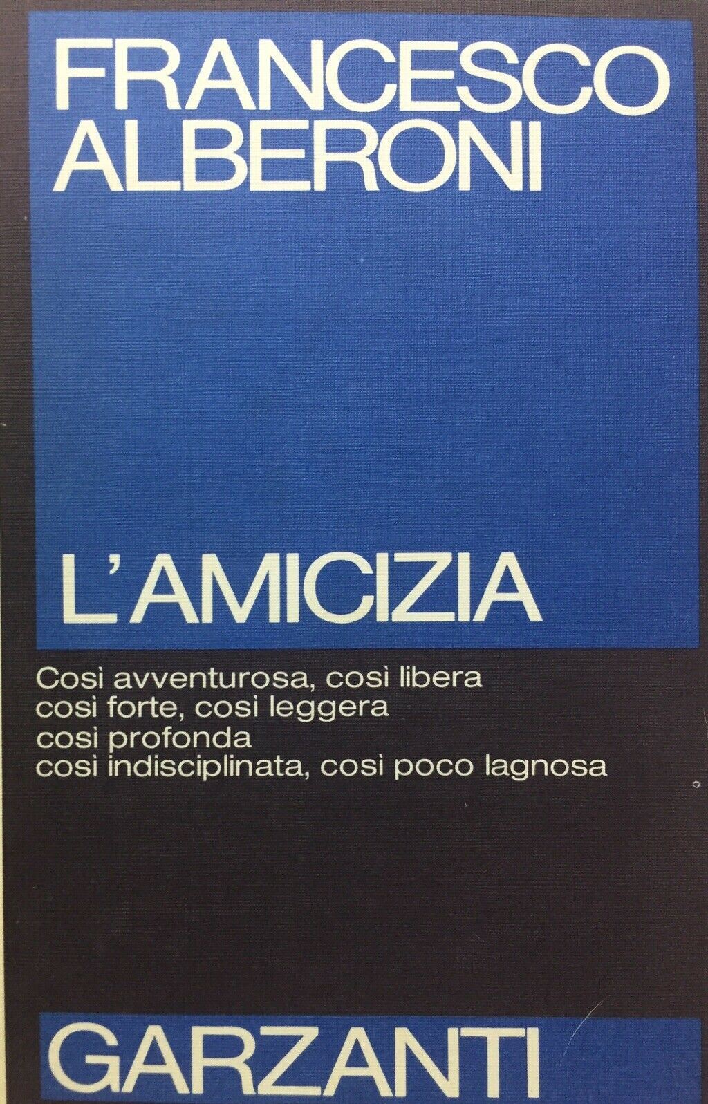 L’AMICIZIA  F. ALBERONI O608