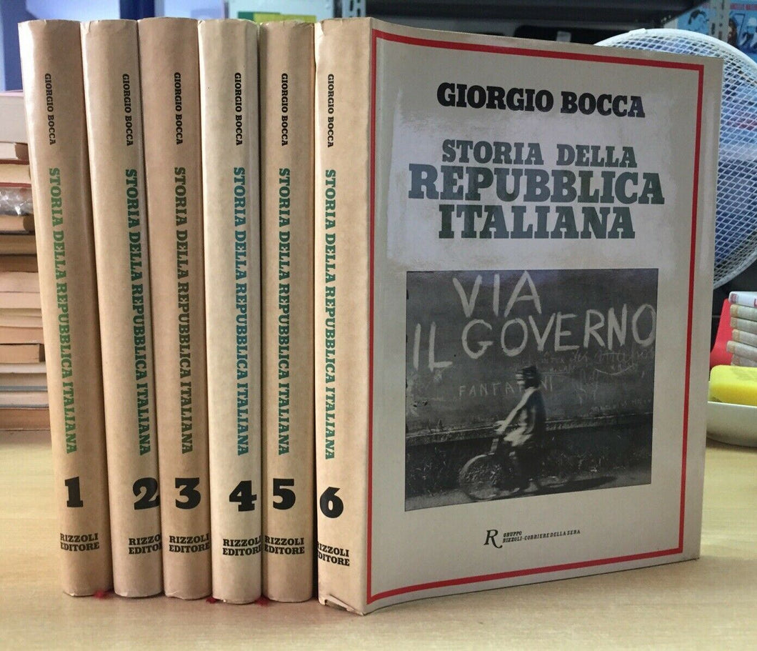 STORIA DELLA REPUBBLICA ITALIANA G. BOCCA 6 VOLUMI J767