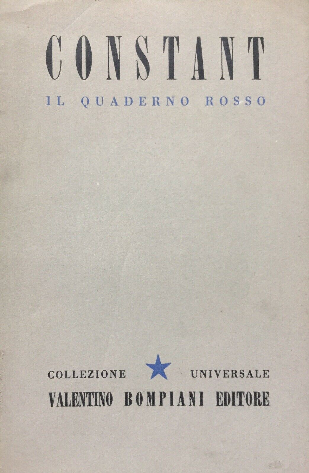 IL QUADERNO ROSSO CONSTANT V355