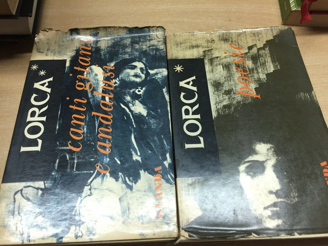 FEDERICO GARCIA LORCA POESIE E CANTI GITANI E ANDALUSI 2 VOLUMI GUANDA 1959 V409