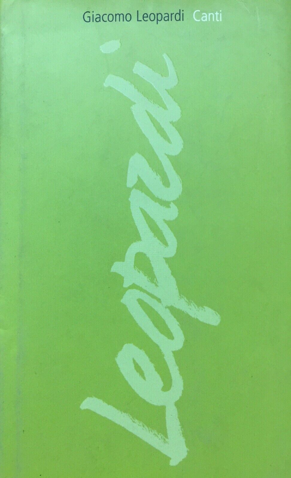 CANTI G. LEOPARDI V532