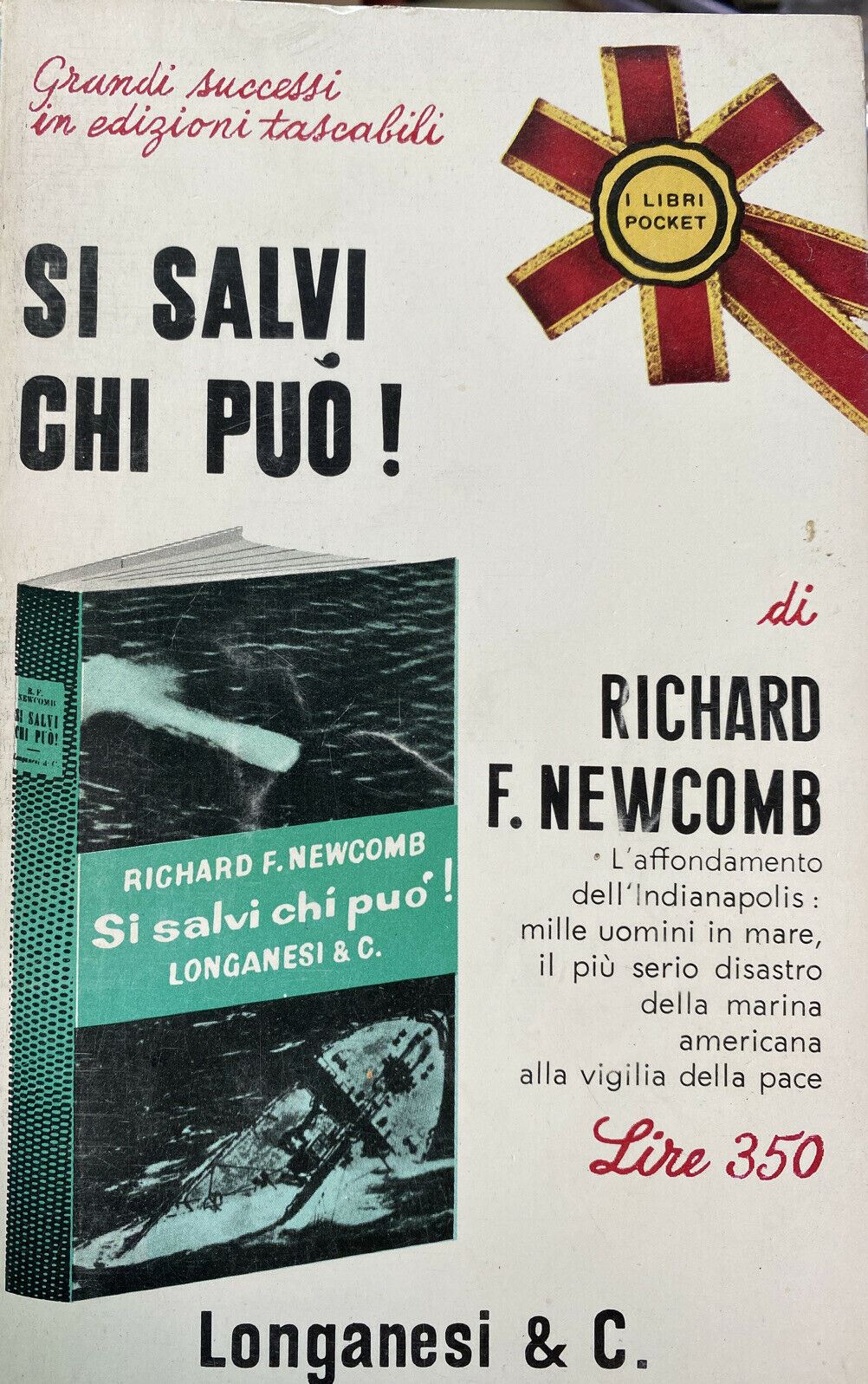 SI SALVI CHI PUÒ AFFONDAMENTO DELL’INDIANAPOLIS R. F. NEWCOMB W448