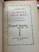 Carica l&#39;immagine nel visualizzatore di Gallery, LA SCUOLA DELLE MOGLI A. GIDE I ED. 1949 Y102
