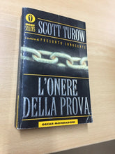 Carica l&#39;immagine nel visualizzatore di Gallery, L’ONERE DELLA PROVA SCOTT TUROW AA616
