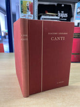 Carica l&#39;immagine nel visualizzatore di Gallery, GIACOMO LEOPARDI CANTI DE ROBERTIS - LE MONNIER 1960 Y327
