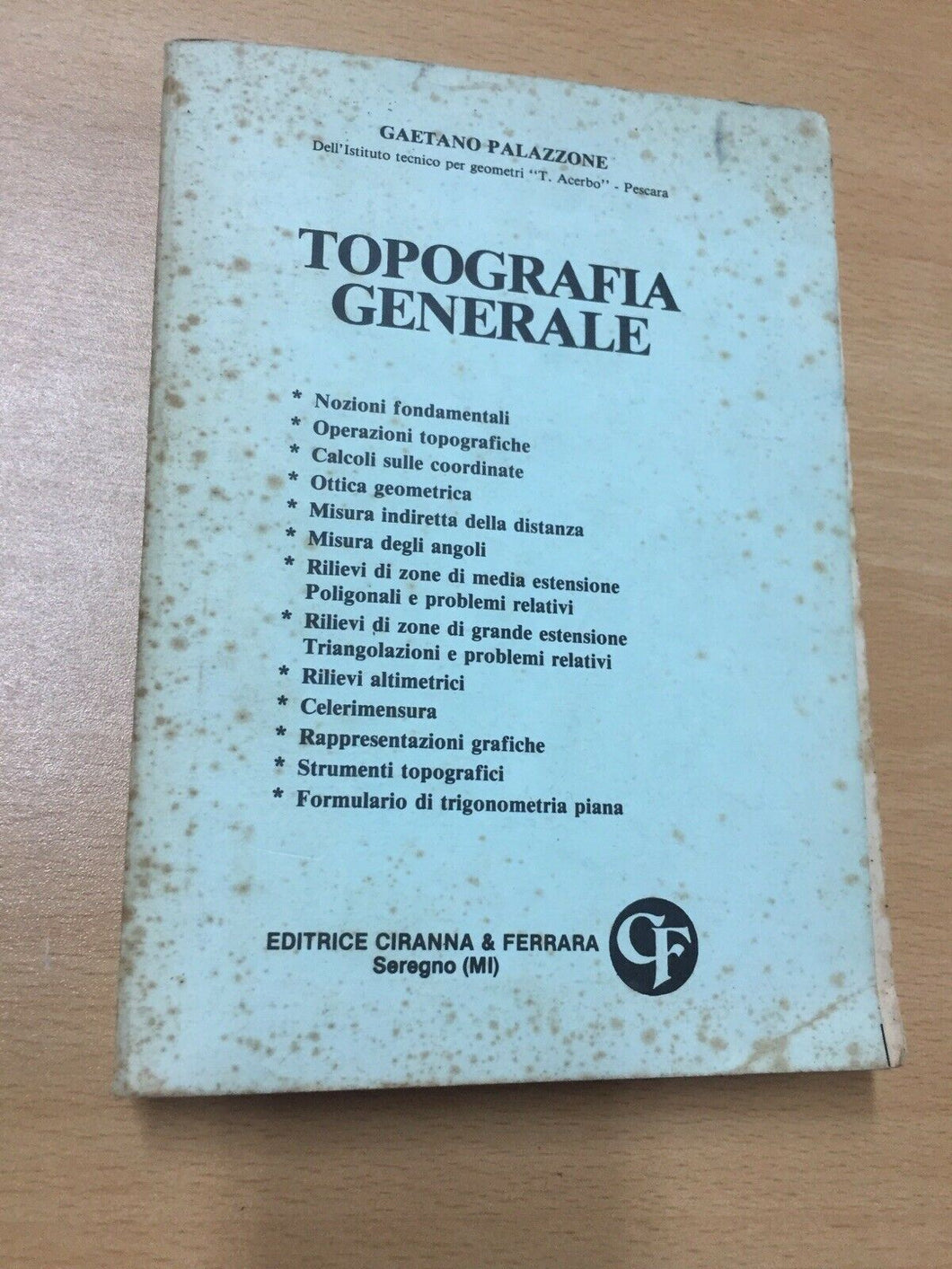 TOPOGRAFIA GENERALE GAETANO PALAZZONE AB133