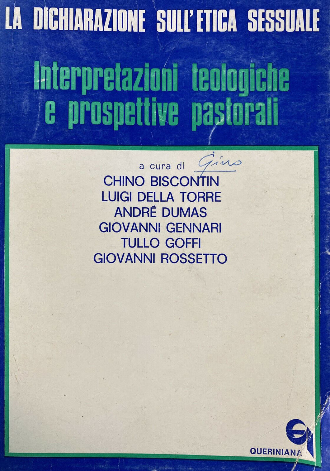 LA DICHIARAZIONE SULL’ETICA SESSUALE INTERPRETAZIONI TEOLOGICHE... Z163
