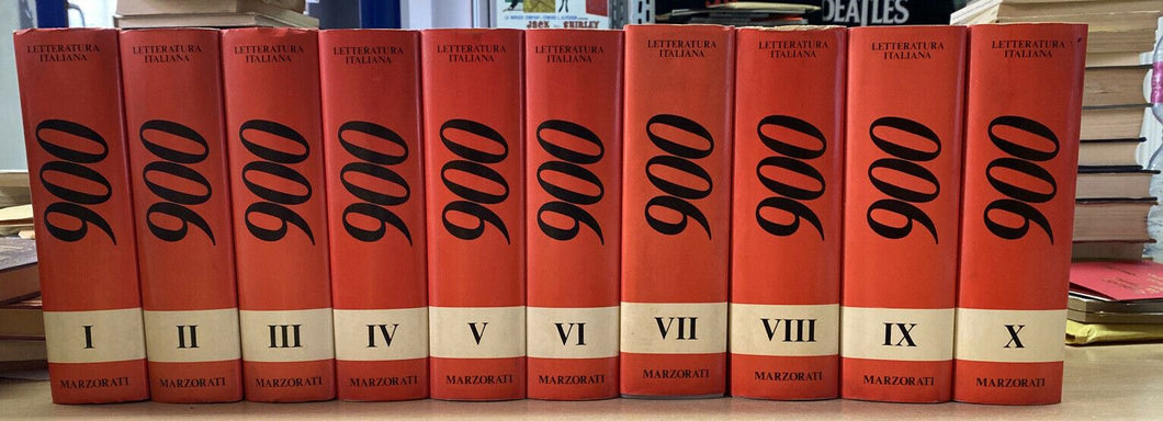 LETTERATURA ITALIANA 900 MARZORATI 10 VOLL. Z212