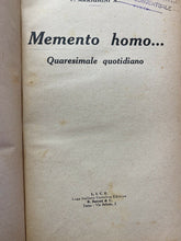 Carica l&#39;immagine nel visualizzatore di Gallery, MEMENTO HOMO... QUARESIMALE QUOTIDIANO P. ARRIGHINI A. B630
