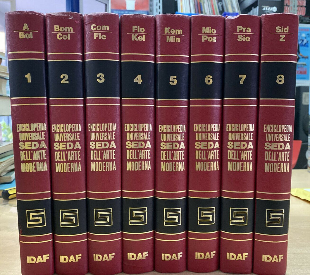 ENCICLOPEDIA UNIVERSALE SEDA DELL’ARTE MODERNA 8 VOLL. IDAF B654
