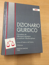 Carica l&#39;immagine nel visualizzatore di Gallery, DIZIONARIO GIURIDICO FEDERICO DEL GIUDICE AB215
