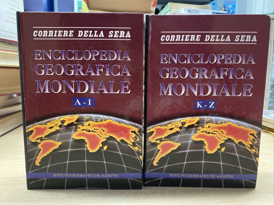 ENCICLOPEDIA GEOGRAFICA MONDIALE CORRIERE DELLA SERA 2 VOLL. BA186
