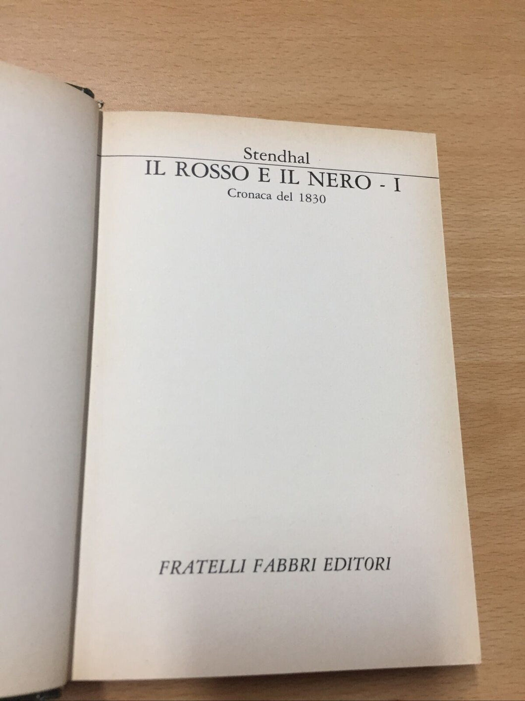 IL ROSSO E IL NERO PRIMO E SECONDO VOLUME STENDHAL AB522