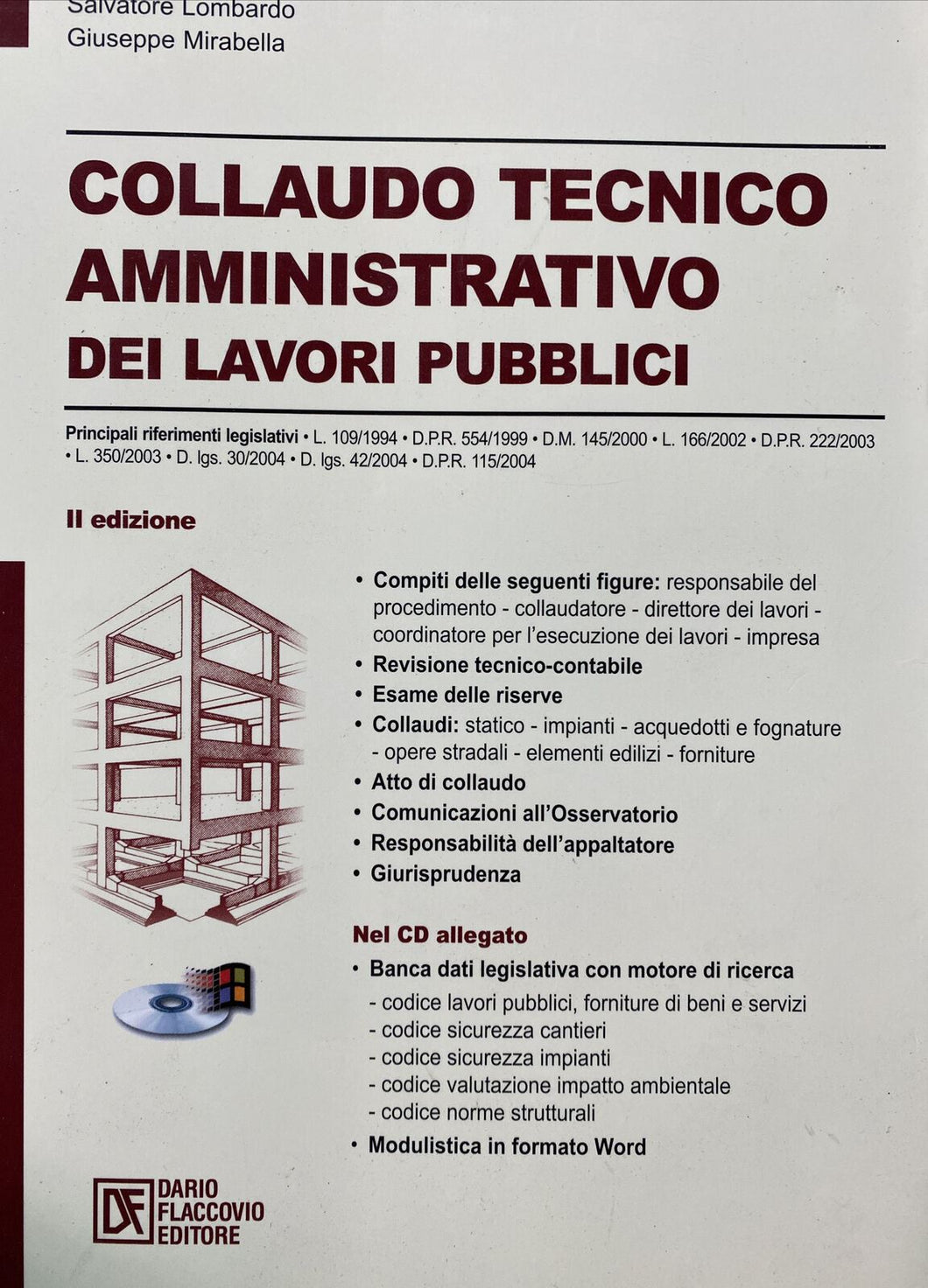 COLLAUDO TECNICO AMMINISTRATIVO DEI LAVORI PUBBLICI S.LOMBARDO G.MIRABELLA BA436