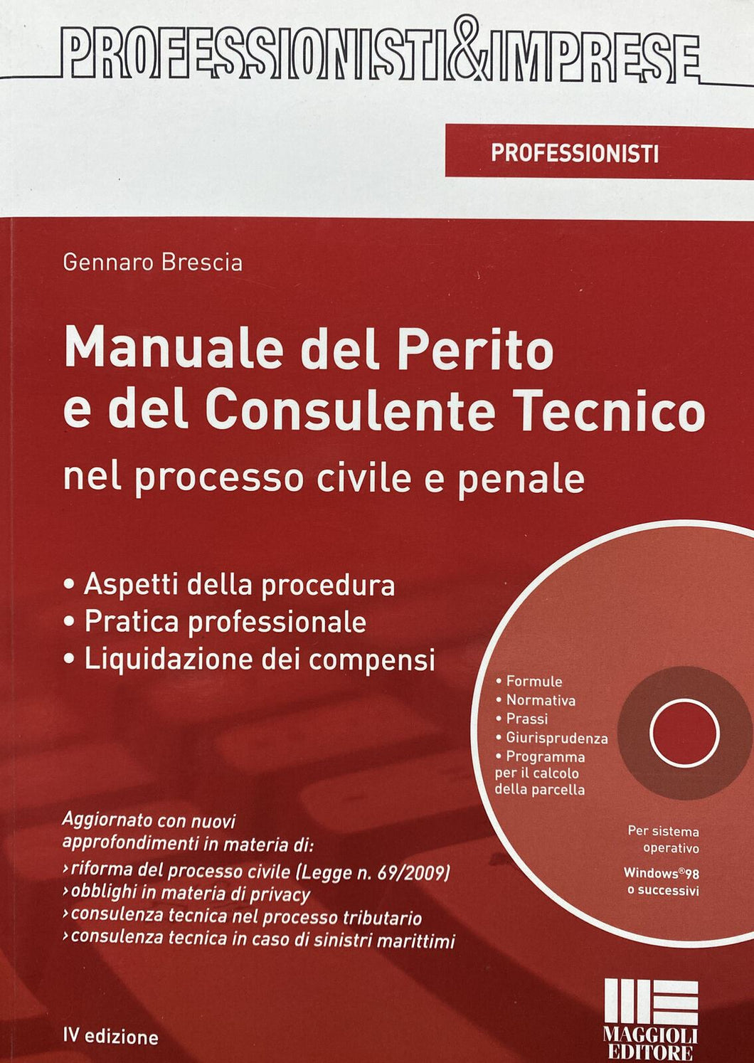 MANUALE DEL PERITO E DEL CONSULENTE TECNICO NEL PROCESSO CIVILE E PENALE BB70