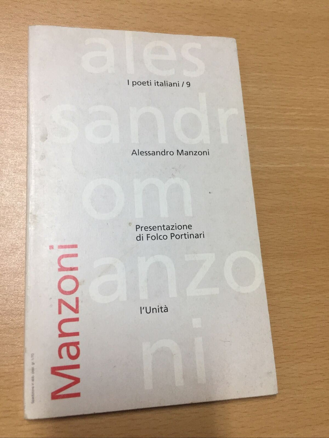 ALESSANDRO MANZONI  AB625