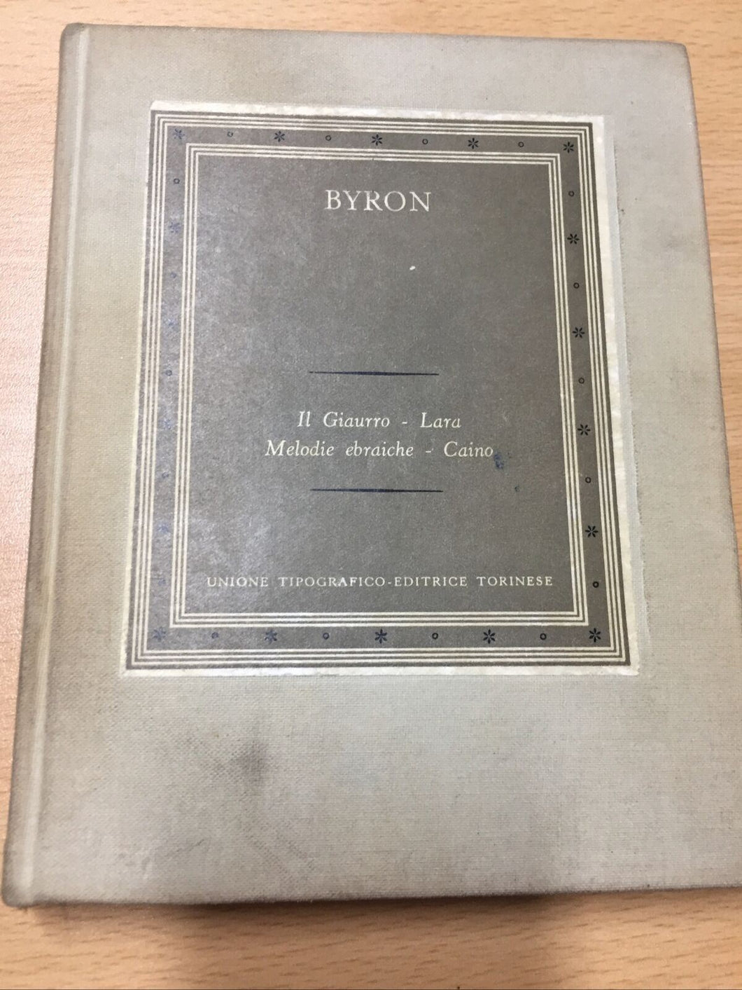 IL GIAURRO LARA MELODIE EBRAICHE CAINO BYRON AE524