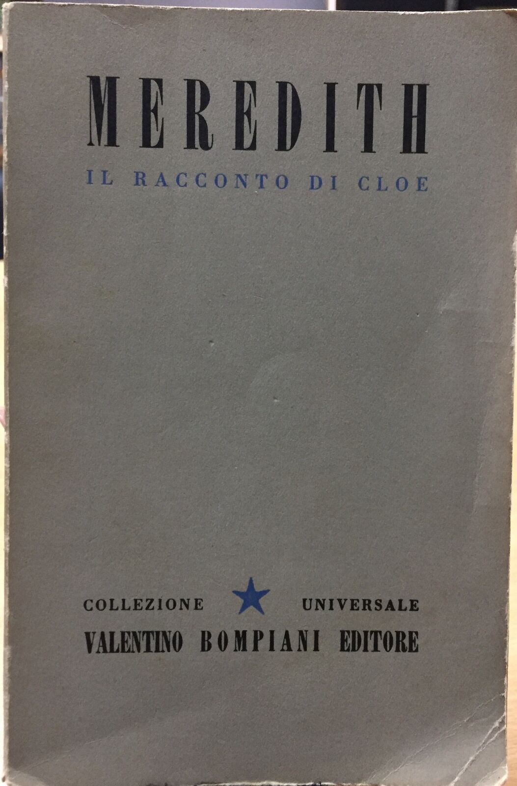 IL RACCONTO DI CLOE di GEORGE MEREDITH AC225
