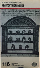 Carica l&#39;immagine nel visualizzatore di Gallery, HEAUTONTOMORUMENOS di PUBLIO TERENZIO AFRO AC232

