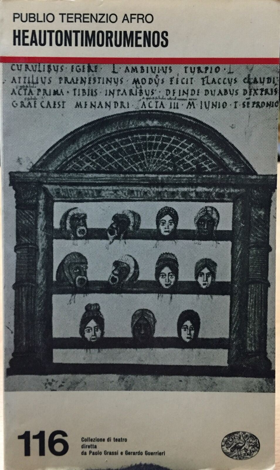 HEAUTONTOMORUMENOS di PUBLIO TERENZIO AFRO AC232