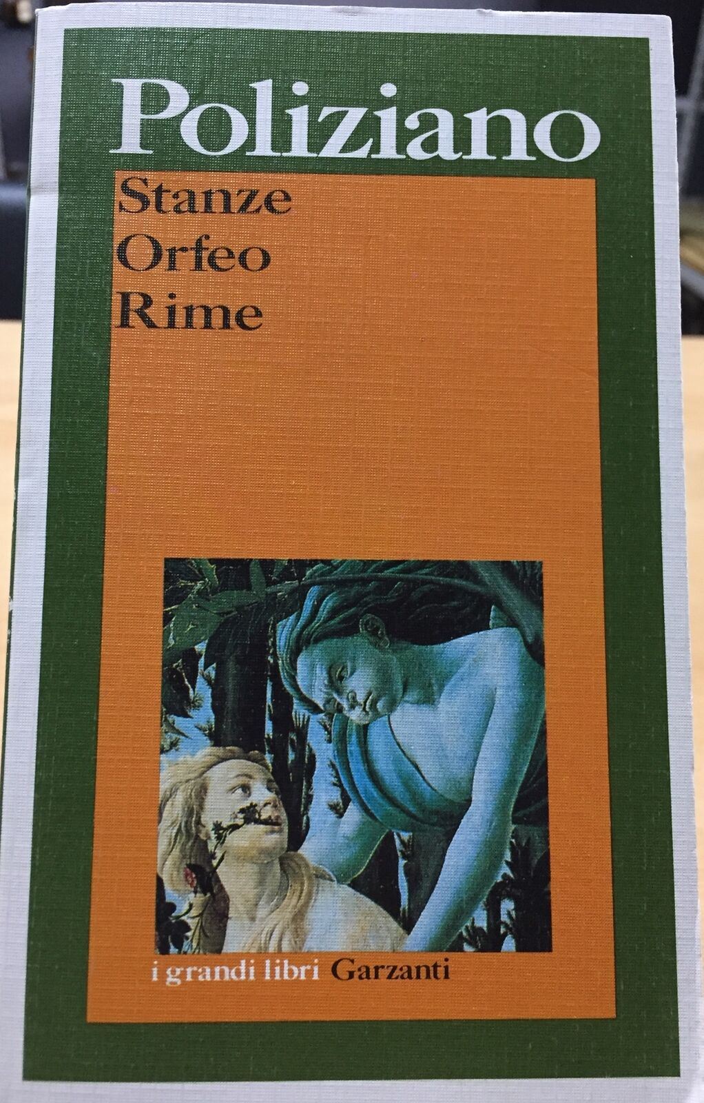 STANZE ORFEO RIME POLIZIANO AC320