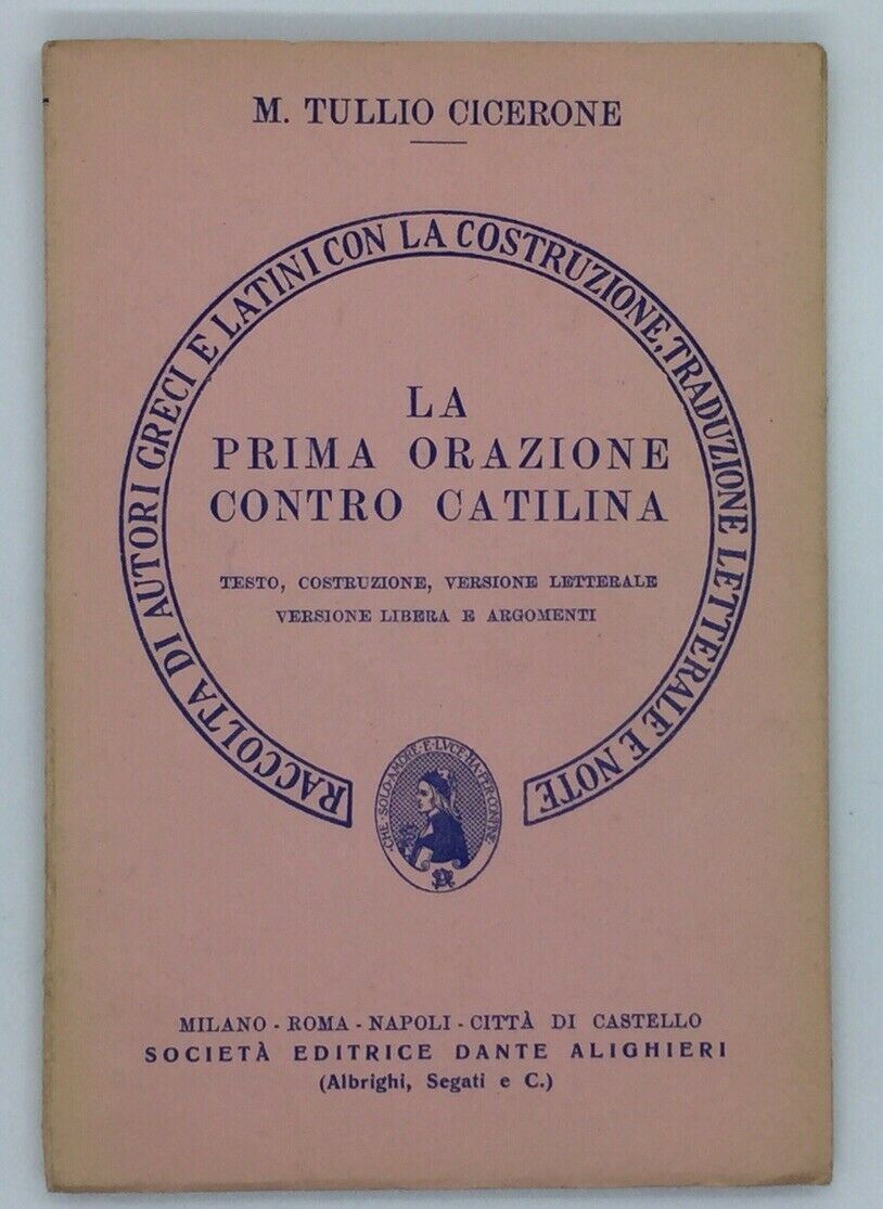LA PRIMA ORAZIONE CONTRO CATILINA M.TULLIO CICERONE AC354