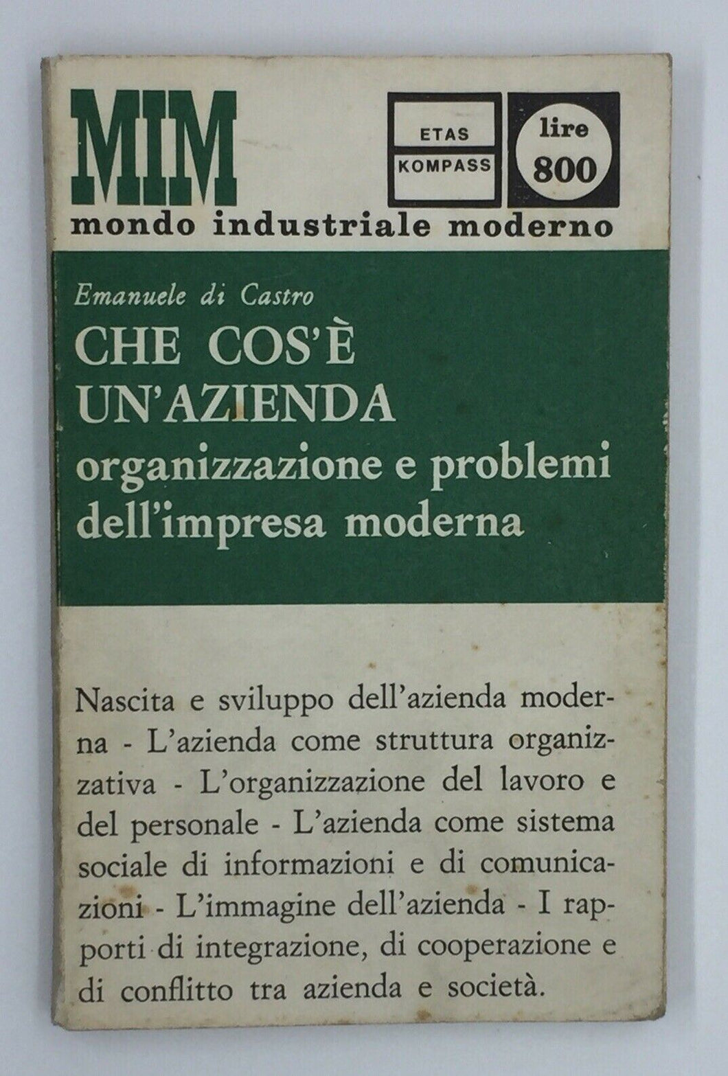 CHE COS’É UN’ AZIENDA EMANUELE DI CASTRO  AC359