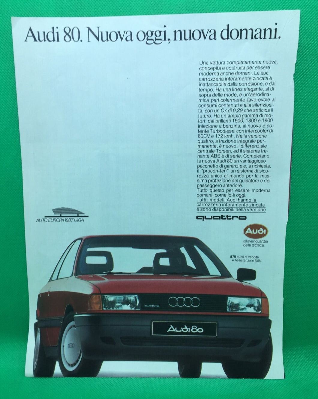 Pubblicità Audi 80 1987 03 cm28