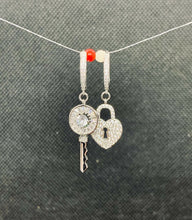 Carica l&#39;immagine nel visualizzatore di Gallery, ORECCHÌNI LUCCHETTO E CHIAVE  col. ARGENTO JEW14
